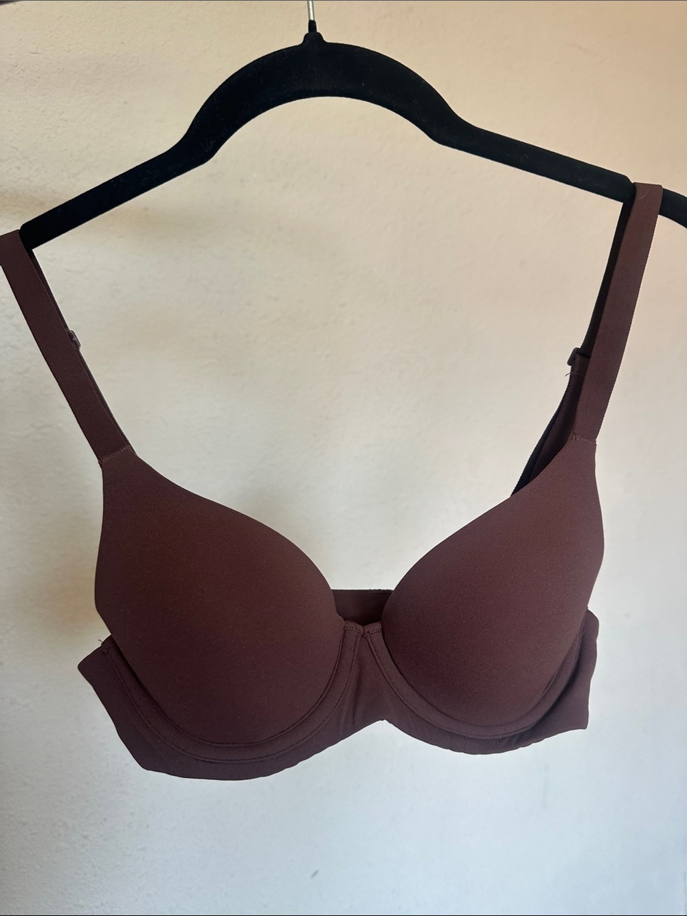 Skims‎ Fits Everybody Scoop Plunge Bra Cocoa Size 32A NWOT